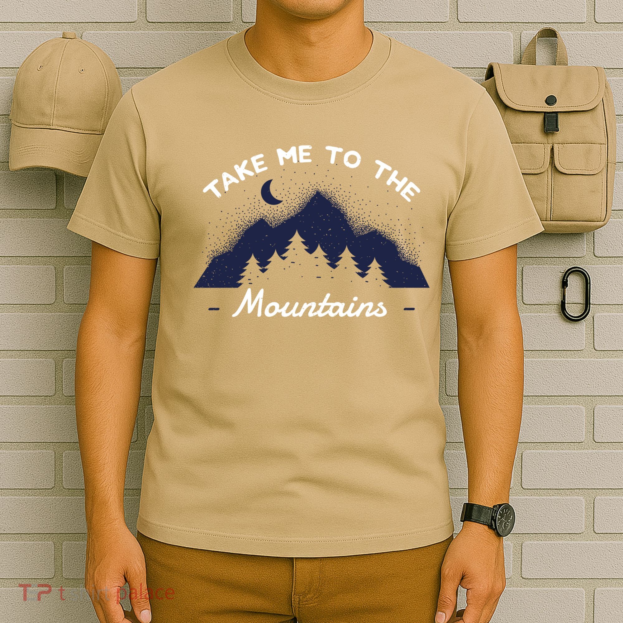 Mountains Hiking Nature Camping Outdoor Climbing Hiker Gift T-Shirt