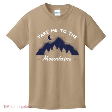 Mountains Hiking Nature Camping Outdoor Climbing Hiker Gift Kids T-Shirt