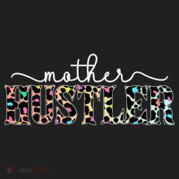 Mother Hustler Neon Cheetah Print Gift For Mom Ladies Heavyweight Boxy Pullover Hoodie thumb 2