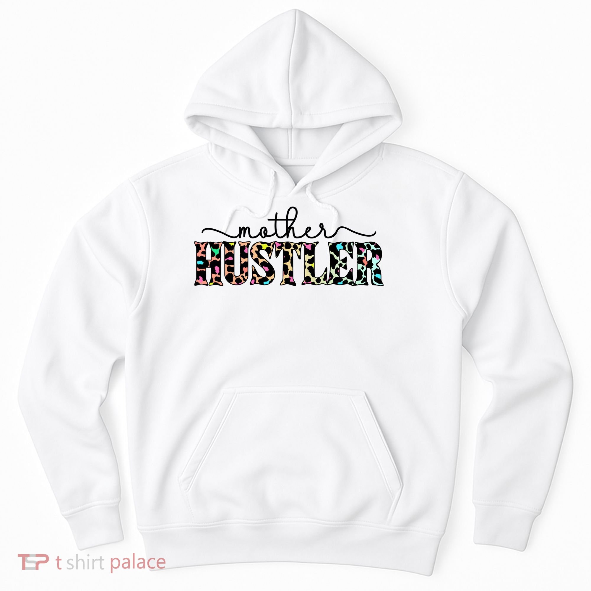 Mother Hustler Neon Cheetah Print Gift For Mom Hoodie