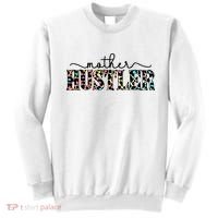 Mother Hustler Neon Cheetah Print Gift For Mom Sweatshirt thumb 0