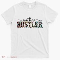 Mother Hustler Neon Cheetah Print Gift For Mom T-Shirt thumb 0
