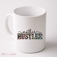 Mother Hustler Neon Cheetah Print Gift For Mom Coffee Mug thumb 0