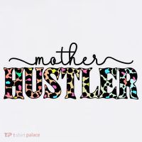 Mother Hustler Neon Cheetah Print Gift For Mom Women's Hoodie thumb 2