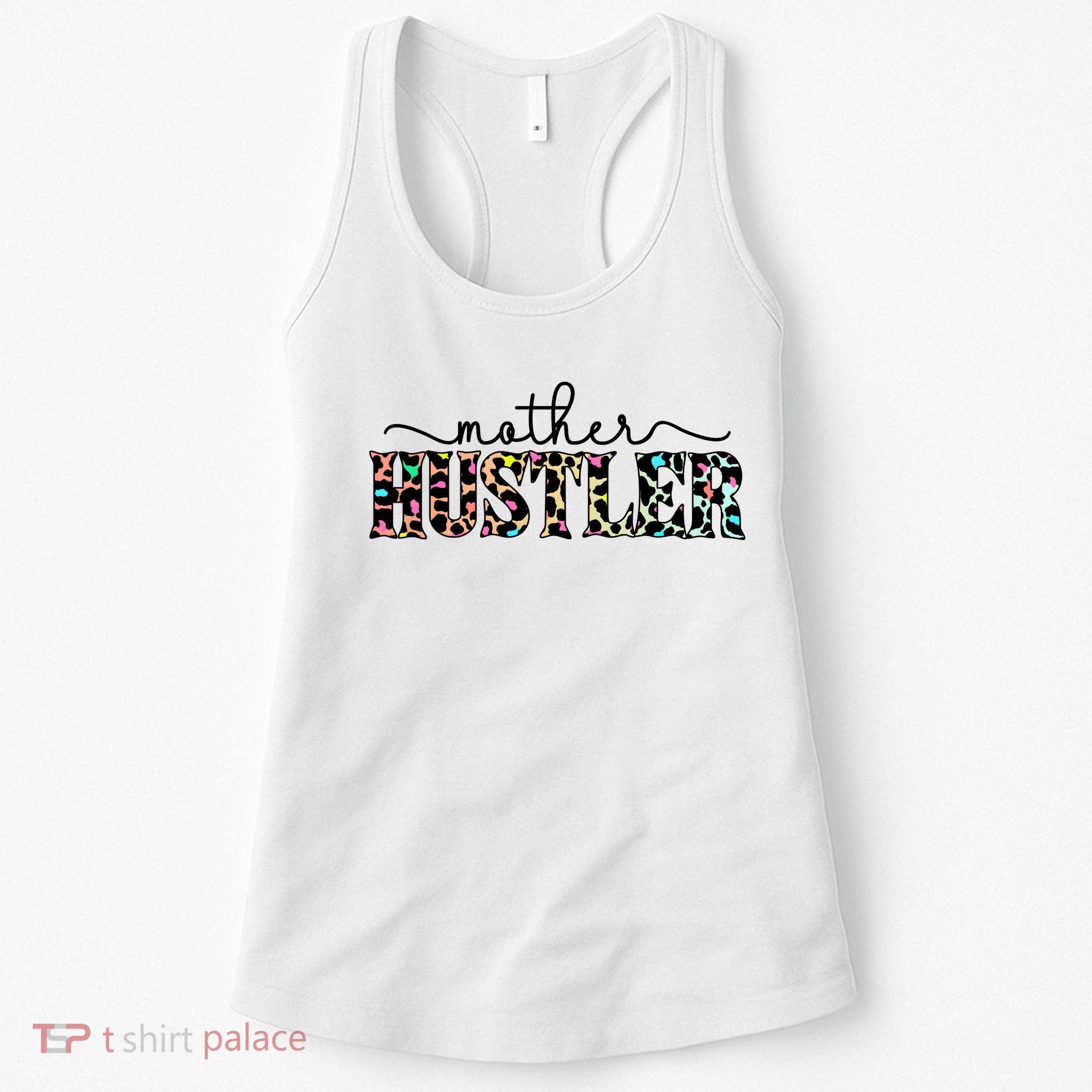 Mother Hustler Neon Cheetah Print Gift For Mom Women's Tank Top