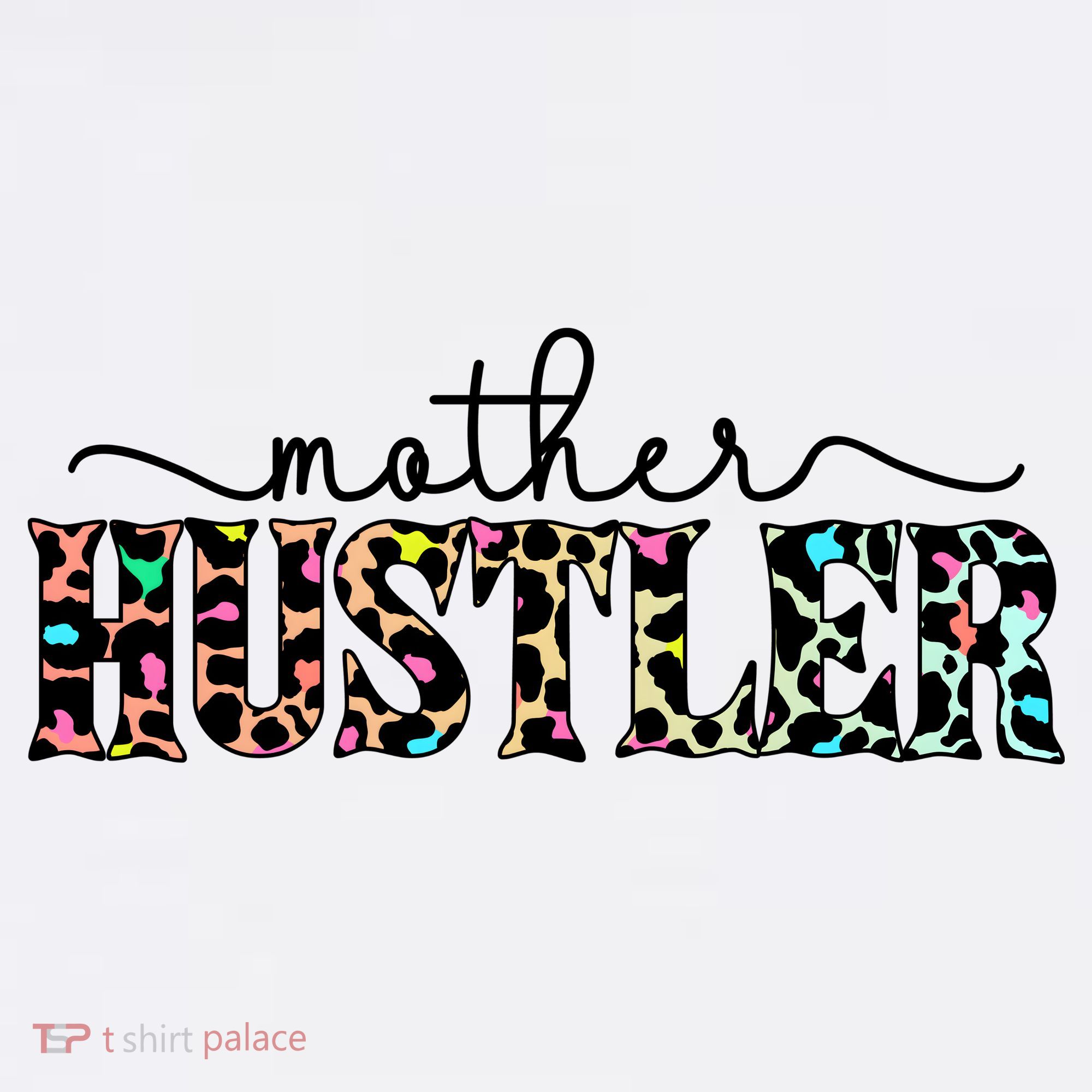 Mother Hustler Neon Cheetah Print Gift For Mom Women's Tank Top