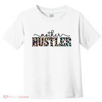 Mother Hustler Neon Cheetah Print Gift For Mom Toddler T-Shirt thumb 0