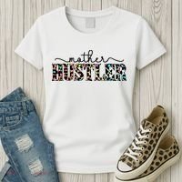 Mother Hustler Neon Cheetah Print Gift For Mom Women's T-Shirt thumb 3