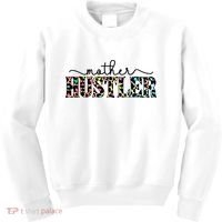 Mother Hustler Neon Cheetah Print Gift For Mom Kids Sweatshirt thumb 0