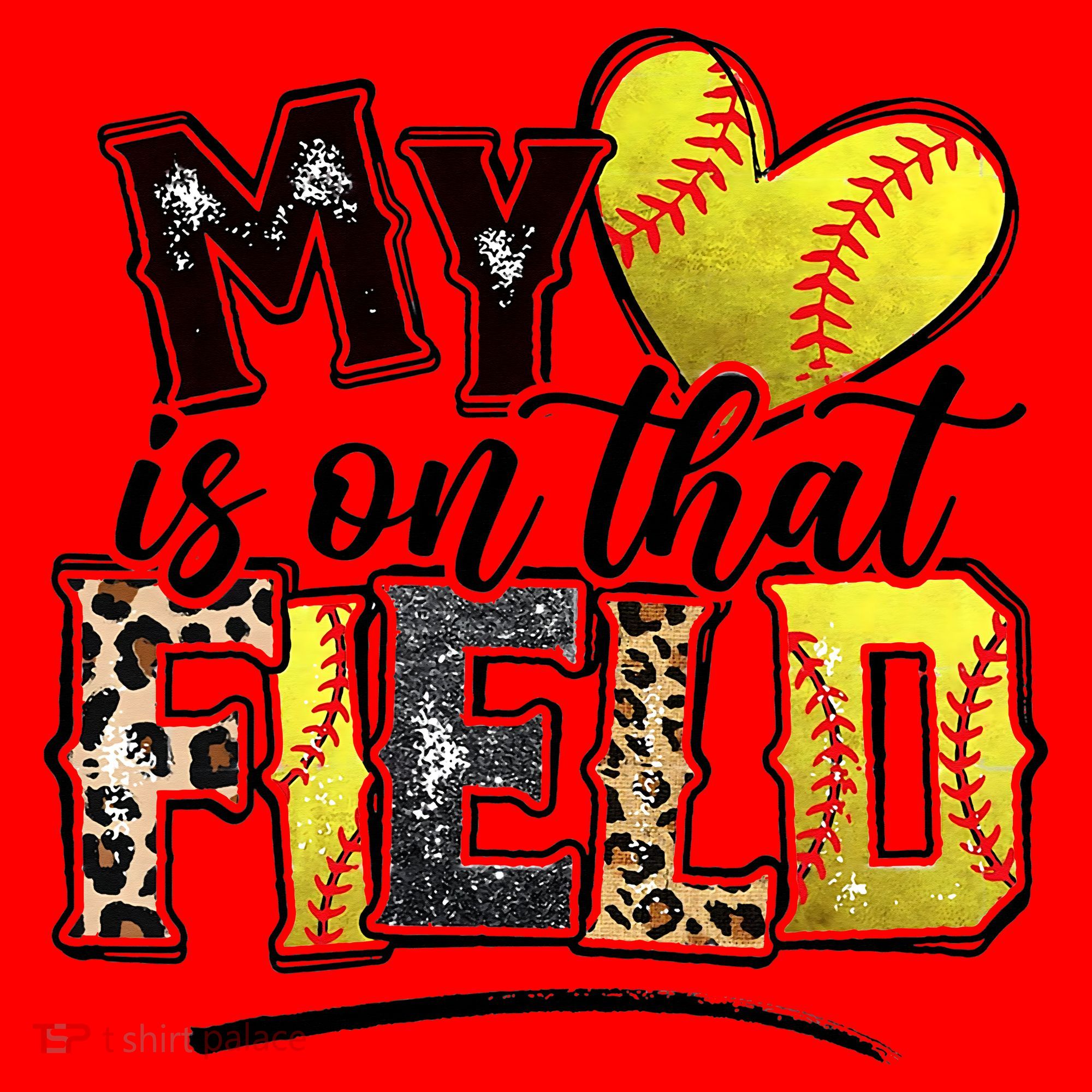 My Heart On That Field Leopard Softball Mama Mom Mothers Day Santa Hat
