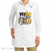 My Heart On That Field Leopard Softball Mama Mom Mothers Day Apron thumb 2