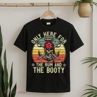 mb Here Only For The Rum And The Booty Pirate Halloween T-Shirt thumb 2