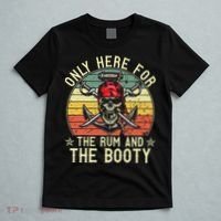 mb Here Only For The Rum And The Booty Pirate Halloween T-Shirt thumb 5