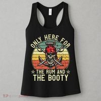 mb Here Only For The Rum And The Booty Pirate Halloween Women's Tank Top thumb 3