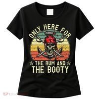 mb Here Only For The Rum And The Booty Pirate Halloween Women's T-Shirt thumb 0