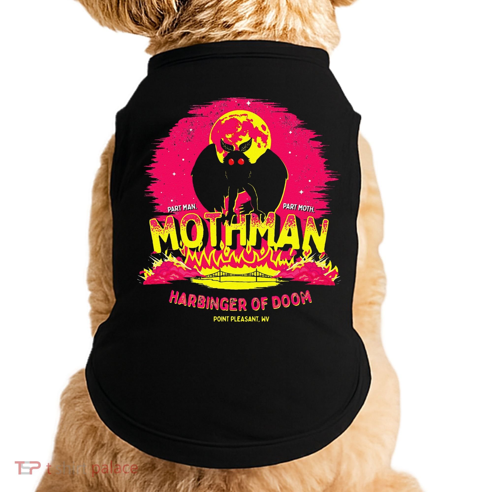 Mothman Harbinger Of Doom! Funny Cute Cryptid Creature Doggie Tank