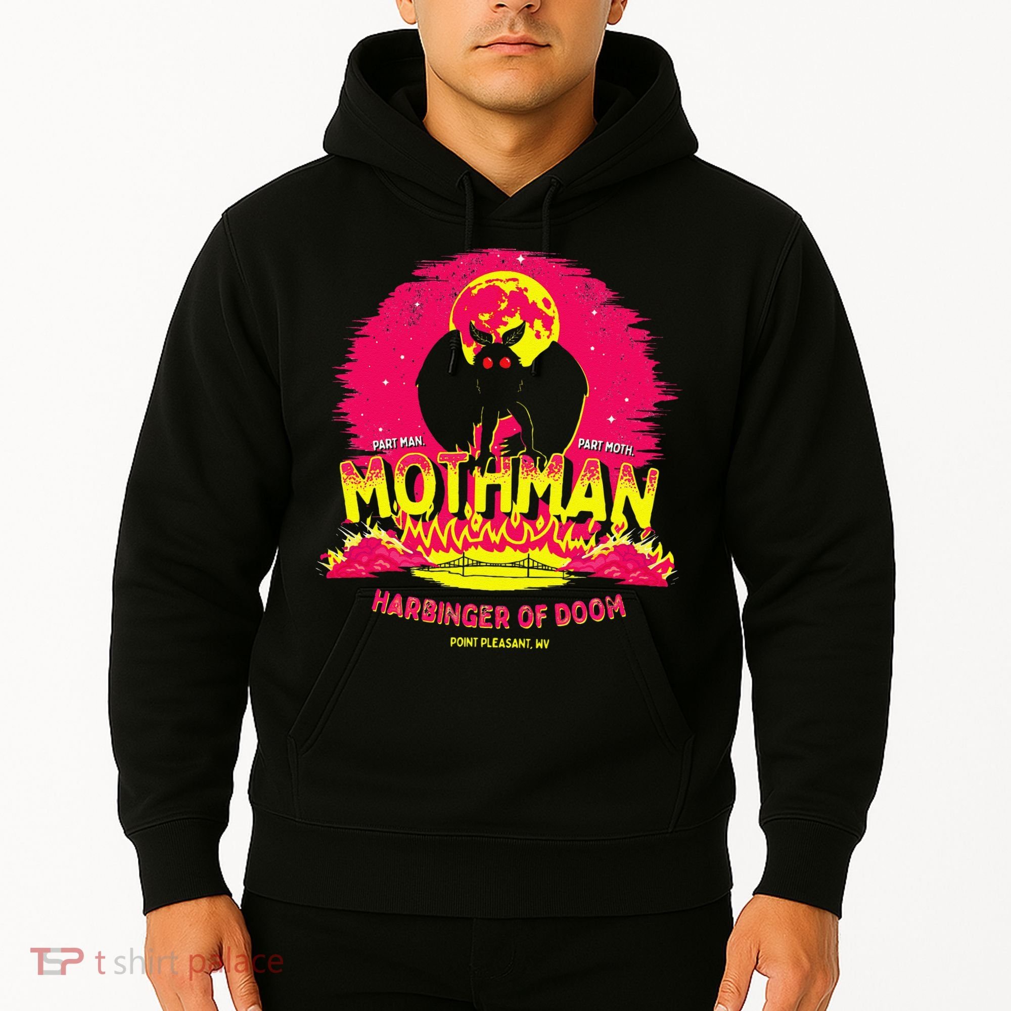 Mothman Harbinger Of Doom! Funny Cute Cryptid Creature Hoodie