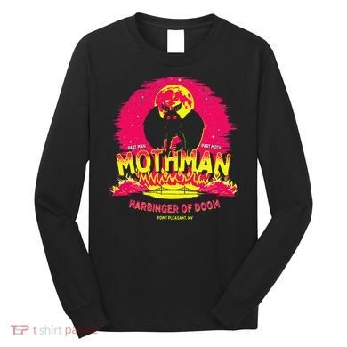Mothman Harbinger Of Doom! Funny Cute Cryptid Creature Long Sleeve Shirt