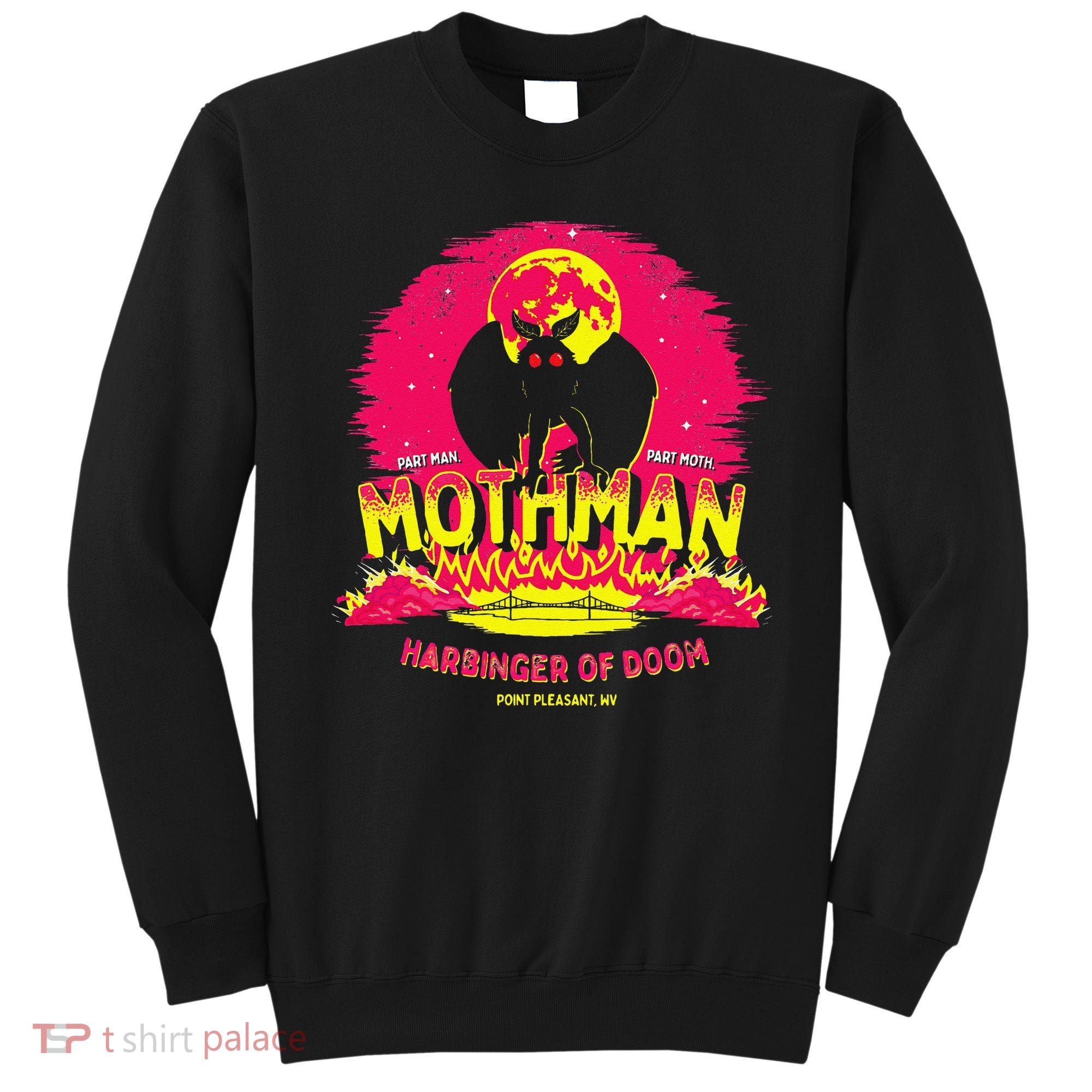 Mothman Harbinger Of Doom! Funny Cute Cryptid Creature Sweatshirt