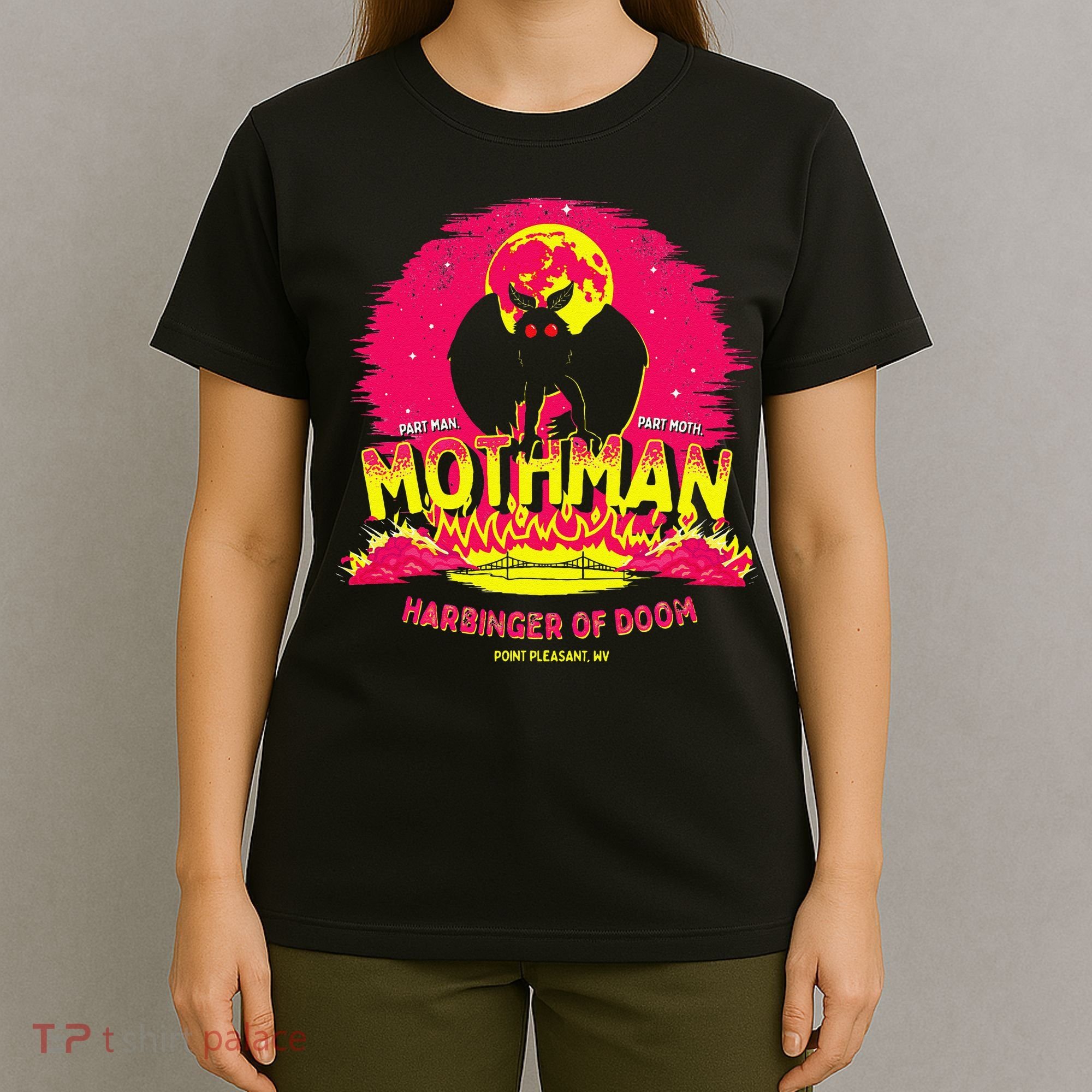 Mothman Harbinger Of Doom! Funny Cute Cryptid Creature T-Shirt