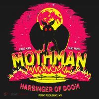 Mothman Harbinger Of Doom! Funny Cute Cryptid Creature Backpack thumb 2