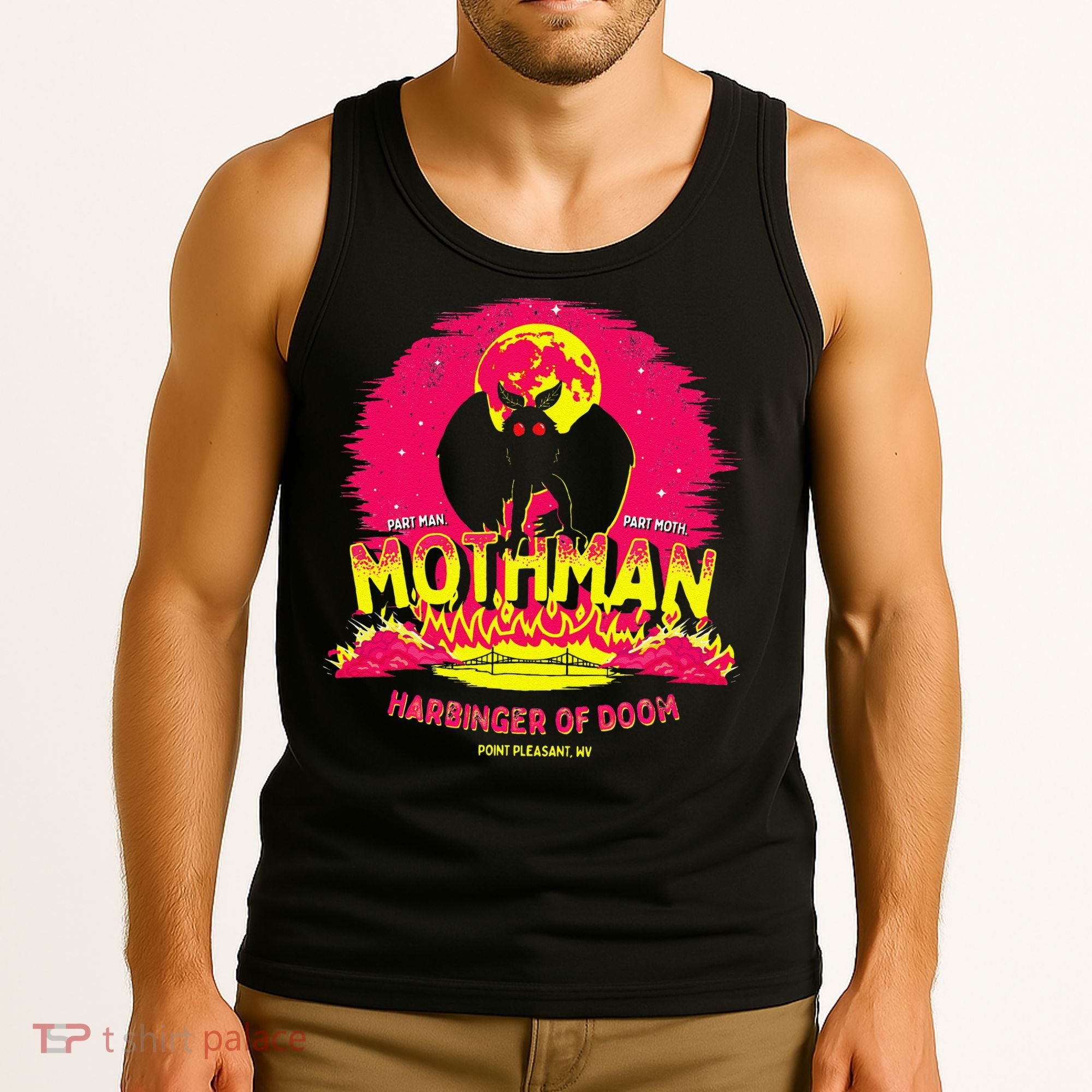 Mothman Harbinger Of Doom! Funny Cute Cryptid Creature Tank Top