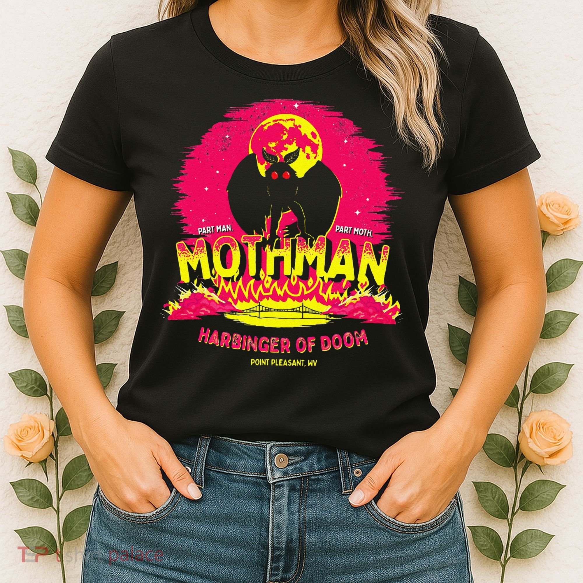 Mothman Harbinger Of Doom! Funny Cute Cryptid Creature Women's T-Shirt