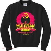 Mothman Harbinger Of Doom! Funny Cute Cryptid Creature Kids Sweatshirt thumb 0