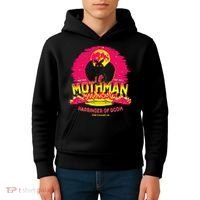 Mothman Harbinger Of Doom! Funny Cute Cryptid Creature Kids Hoodie thumb 4