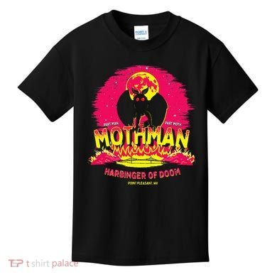 Mothman Harbinger Of Doom! Funny Cute Cryptid Creature Kids T-Shirt