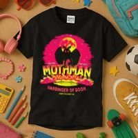 Mothman Harbinger Of Doom! Funny Cute Cryptid Creature Kids T-Shirt thumb 3