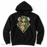 Medusa Hippie Psychedelic Snakes Greek Mythology Women Hoodie thumb 0