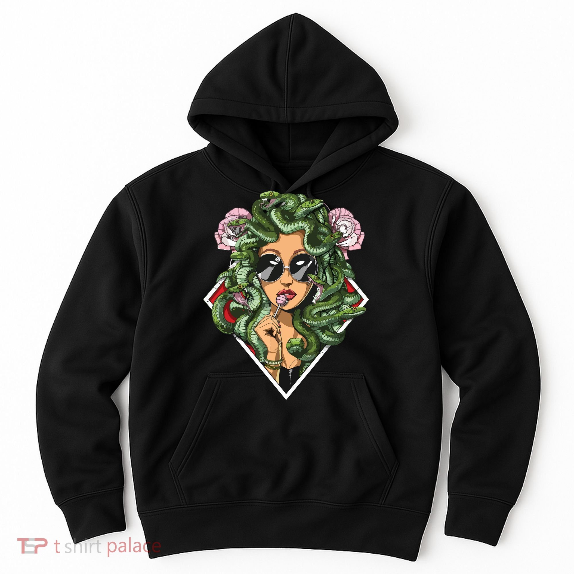 Medusa Hippie Psychedelic Snakes Greek Mythology Women Hoodie