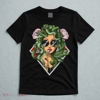Medusa Hippie Psychedelic Snakes Greek Mythology Women T-Shirt thumb 5