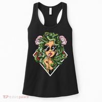 Medusa Hippie Psychedelic Snakes Greek Mythology Women Women's Tank Top thumb 0