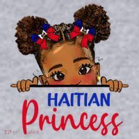 Melanin Haitian Princess Haiti Flag Women's Sweatshirt thumb 2