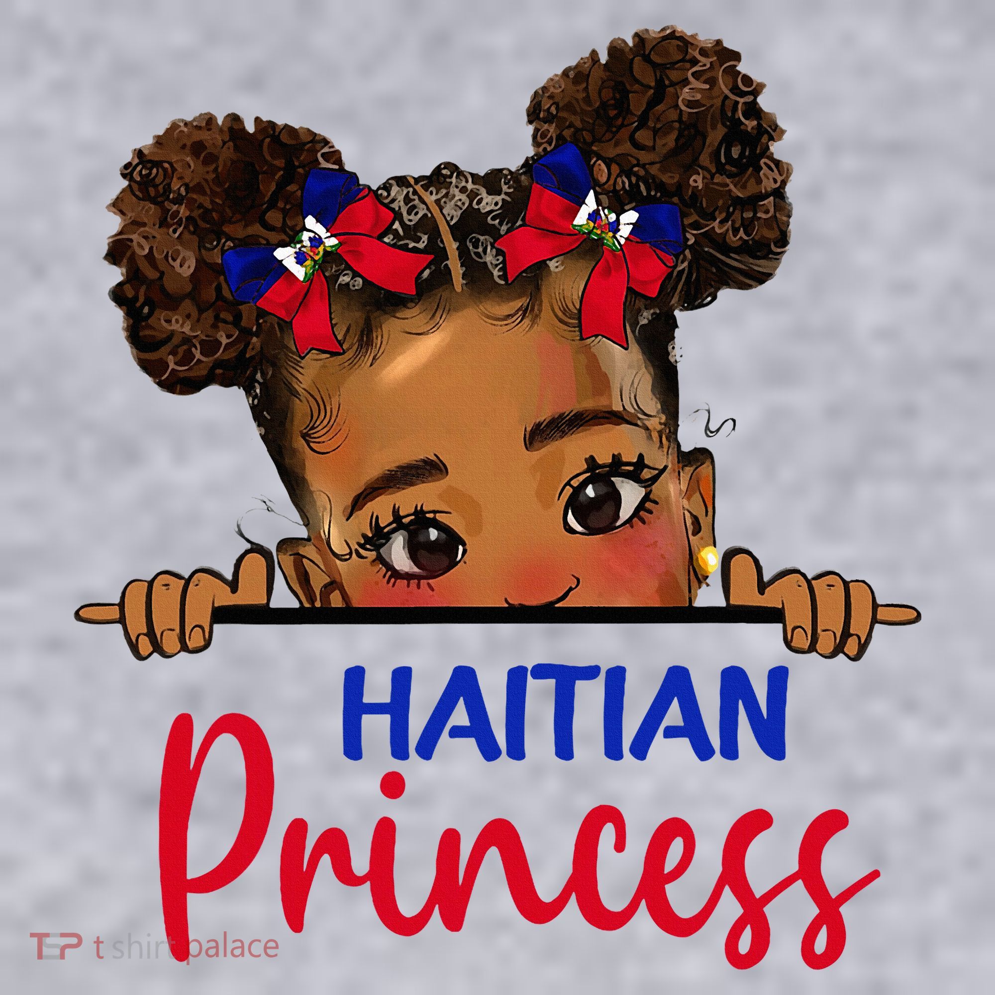 Melanin Haitian Princess Haiti Flag Women's Sweatshirt