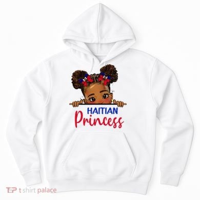 Melanin Haitian Princess Haiti Flag Hoodie