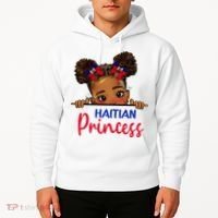 Melanin Haitian Princess Haiti Flag Hoodie thumb 2