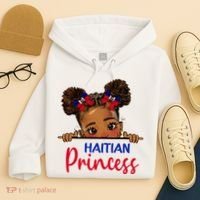 Melanin Haitian Princess Haiti Flag Hoodie thumb 4