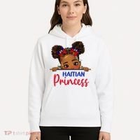 Melanin Haitian Princess Haiti Flag Hoodie thumb 5