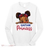 Melanin Haitian Princess Haiti Flag Long Sleeve Shirt thumb 0