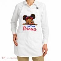 Melanin Haitian Princess Haiti Flag Apron thumb 2