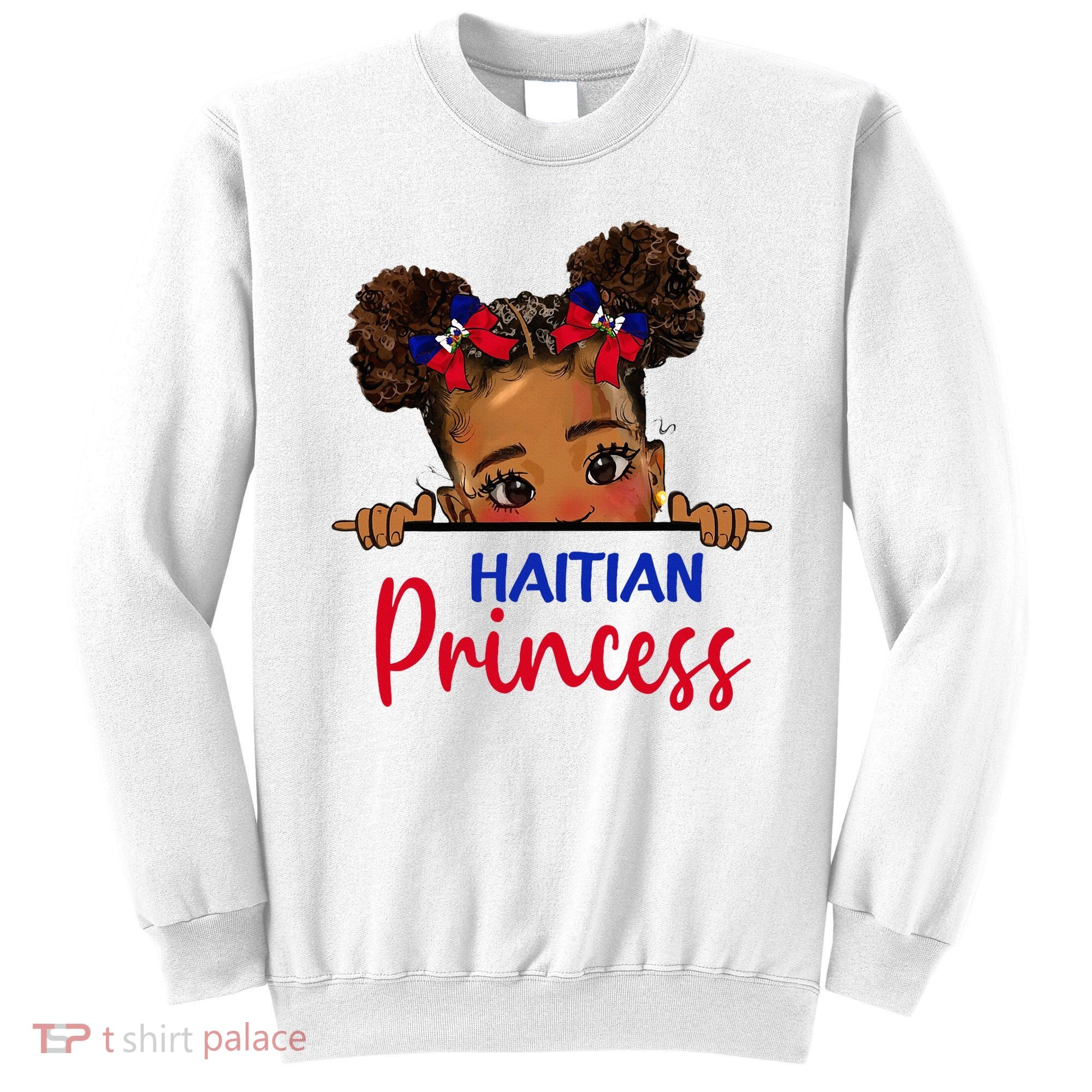 Melanin Haitian Princess Haiti Flag Sweatshirt