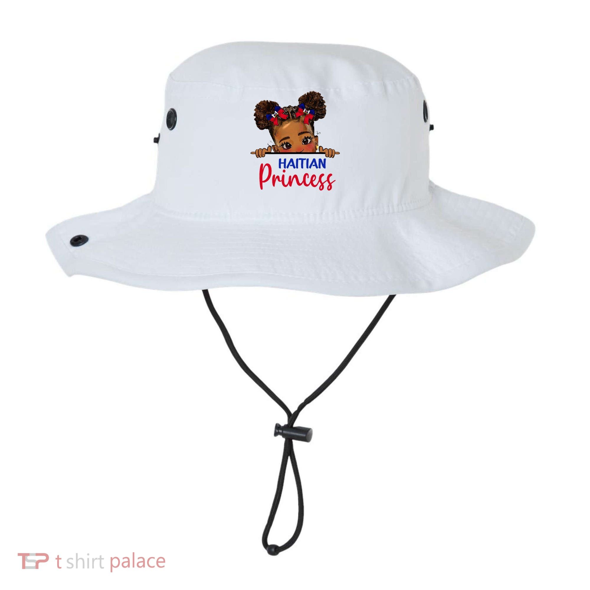 Melanin Haitian Princess Haiti Flag Bucket Hat