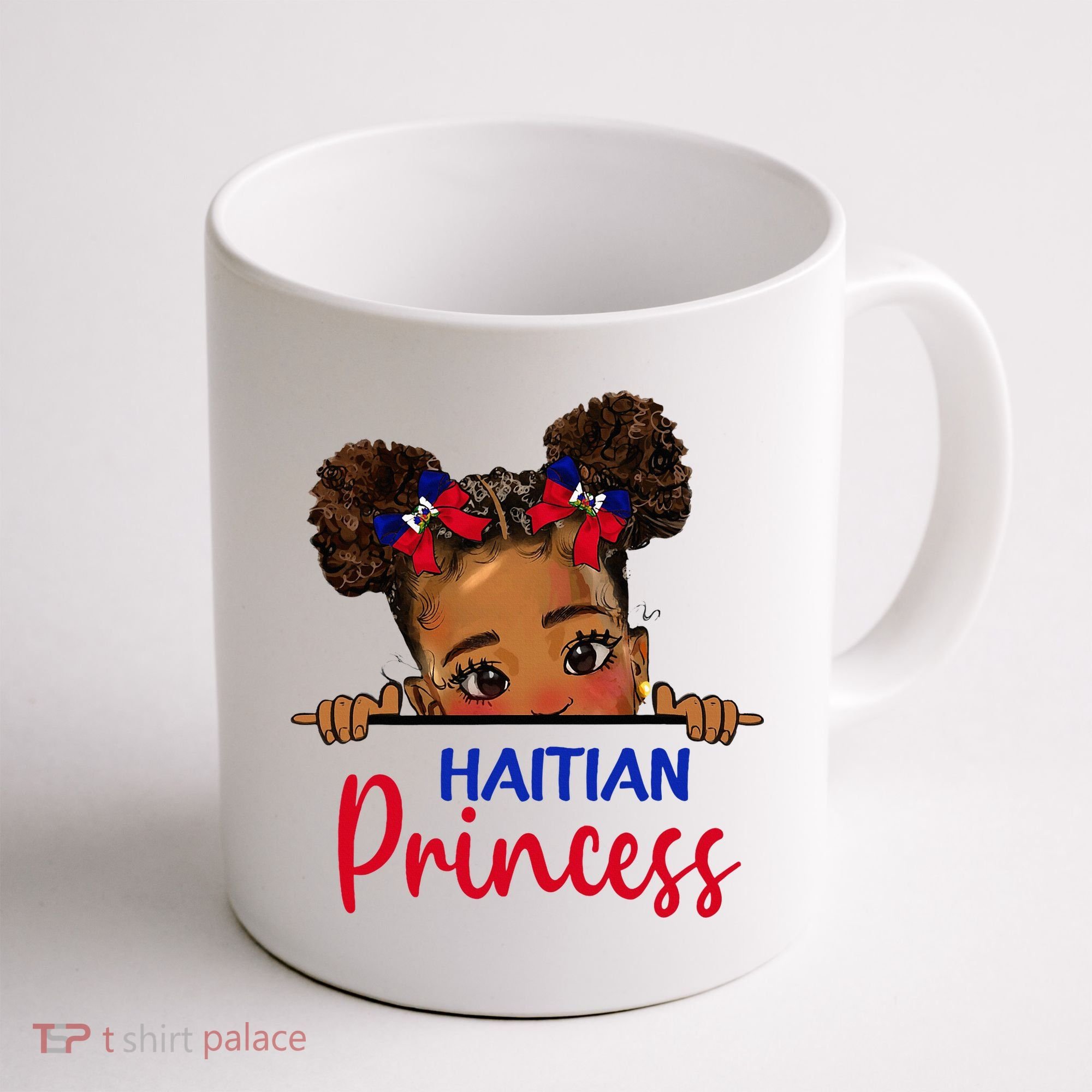 Melanin Haitian Princess Haiti Flag Coffee Mug
