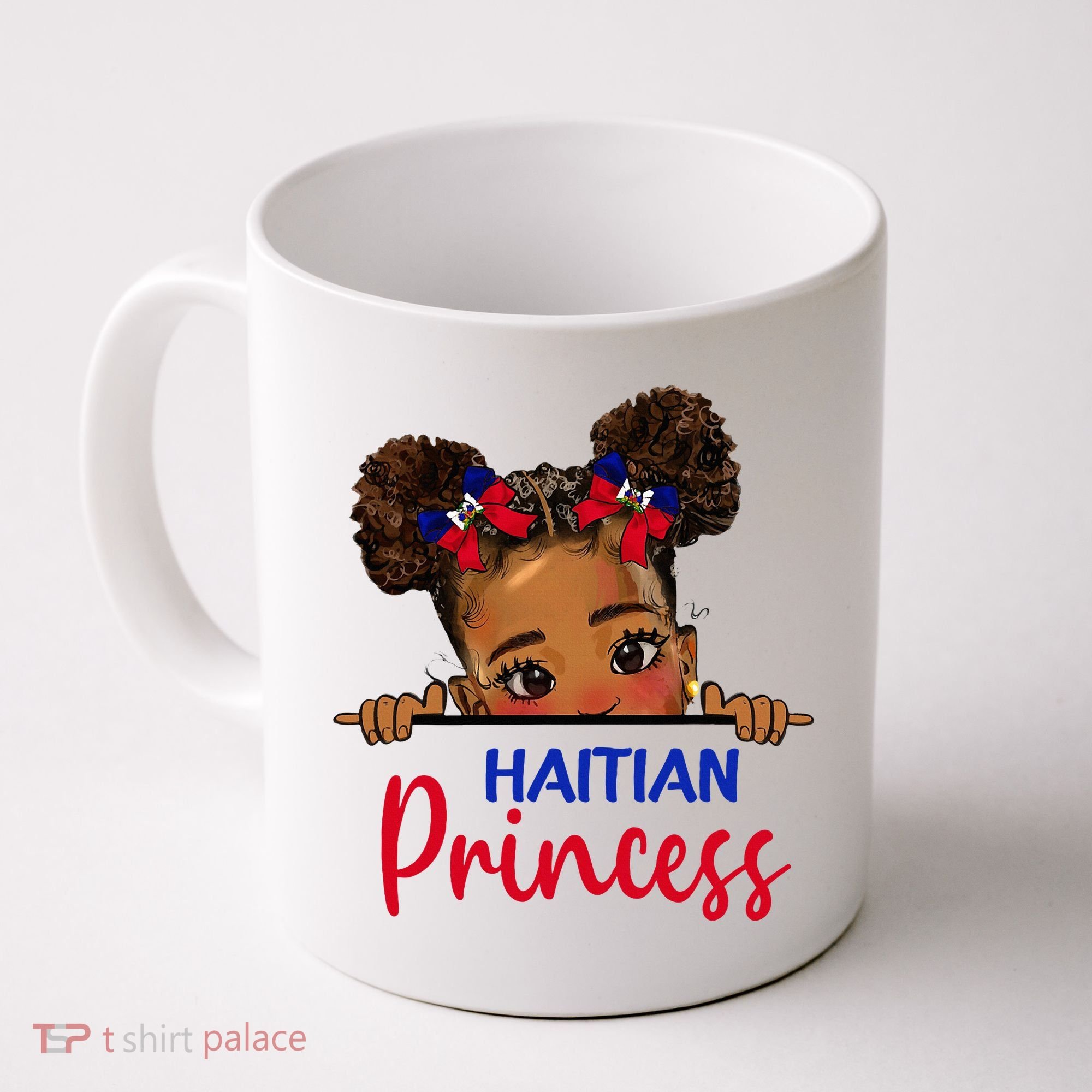 Melanin Haitian Princess Haiti Flag Coffee Mug