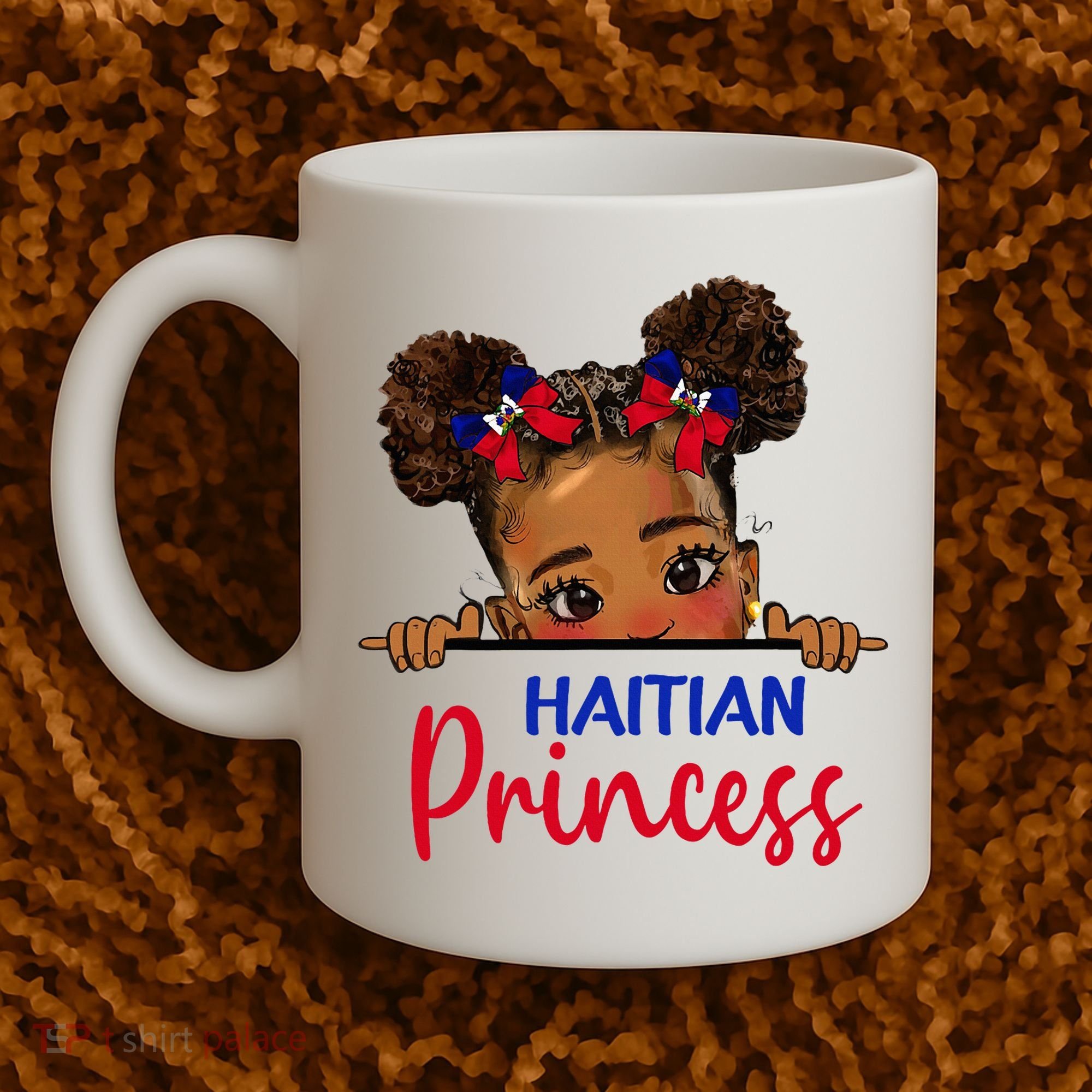 Melanin Haitian Princess Haiti Flag Coffee Mug