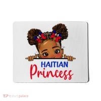 Melanin Haitian Princess Haiti Flag Mousepad thumb 0