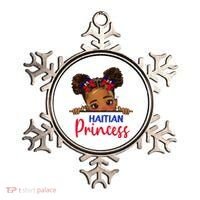 Melanin Haitian Princess Haiti Flag Ornament thumb 0